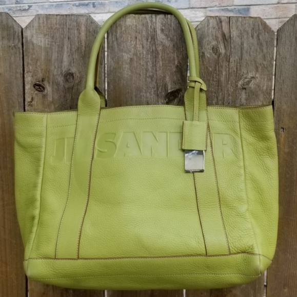 Rare Lovely Authentic JIL SANDER leather Everyday XL Tote handbag - Picture 11 of 16